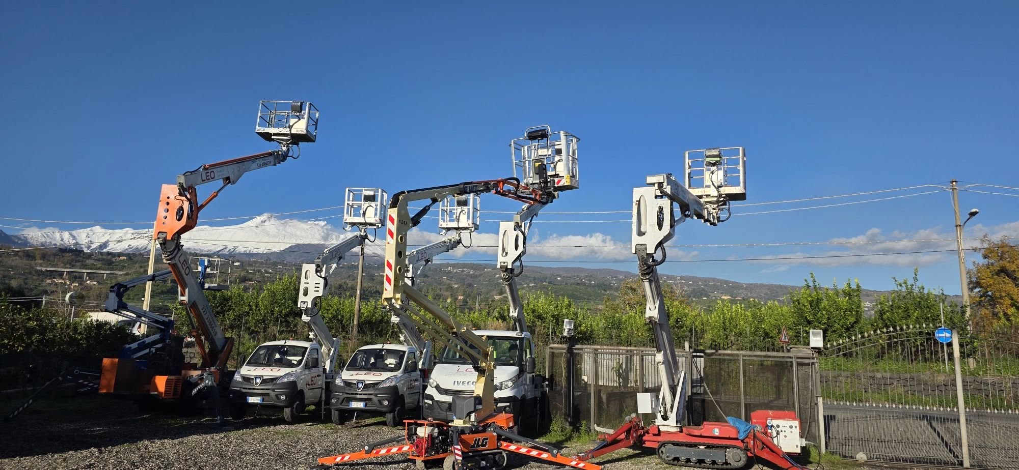 Noleggio piattaforme aeree a Mascali - Leo Rental & Services sull'asse jonico CT-ME